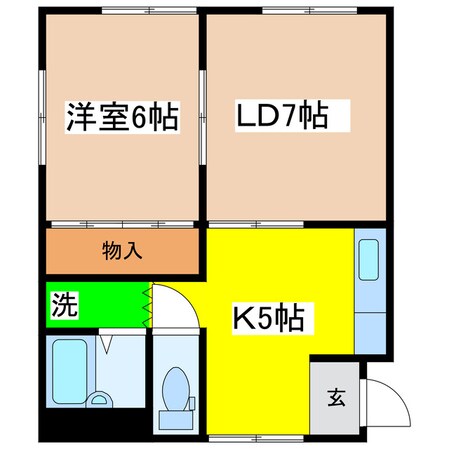 コーポ楽の物件間取画像